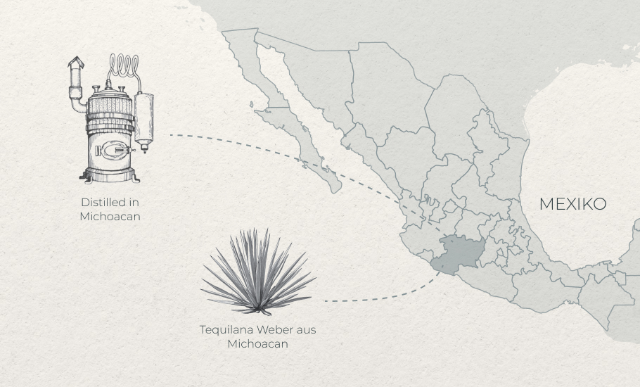 DE Tequilana Weber from Michoacan Distilled in Michoacan